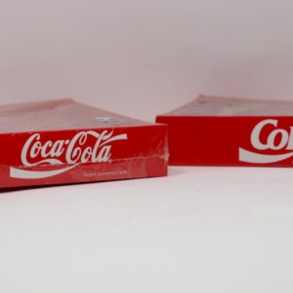 Set of 2 - Vintage Coke Coca- Cola Advertising Holiday Christmas Cards In origin - Picture 8 of 10